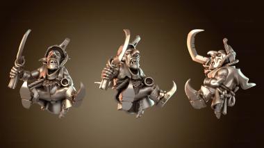 3D модель Наездники на лягушках-гоблинах (STL)
