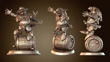 3D модель Гоблин Монах Бочка Простая (STL)