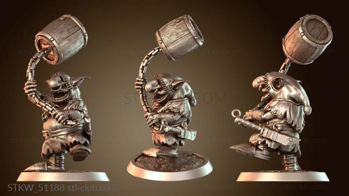 Military Гоблин-монах Муди-бочка