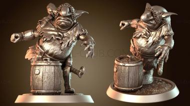3D модель Штрафной ствол гоблина-монаха (STL)