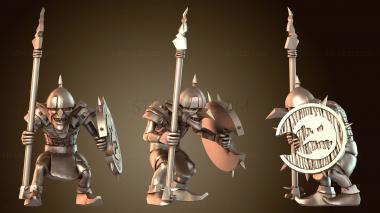 3D модель Гоблин-копьеносец-фанатик (STL)