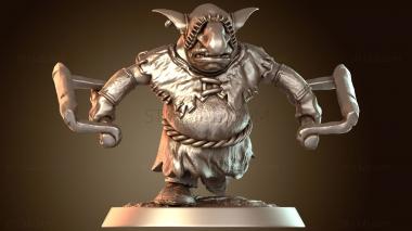 3D модель Гоблин-танк-монах (STL)