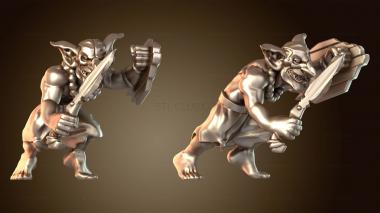 3D модель Меч и щит племени гоблинов (STL)