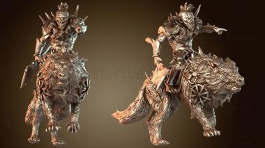 3D модель Гоблин, проблемный пес, наездник, жестокий (STL)