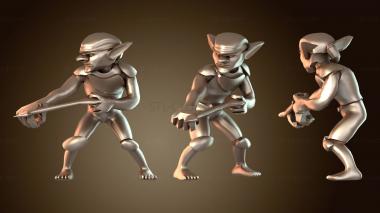 3D модель Гоблин с луком и стрелами (STL)