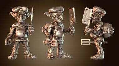 3D модель Гоблины-лучники и повара-гоблины. Эффективные. (STL)