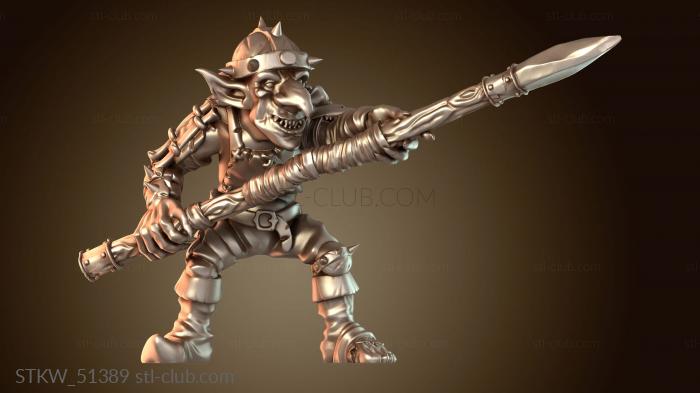 Гоблины Гоблин-стражник с копьем