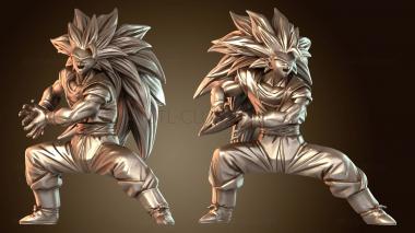 3D модель ГОКУ Супер Сайян (STL)