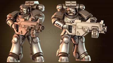 3D модель Гравис Морпех с тяжелым болтером Гравитационный стрелок (STL)