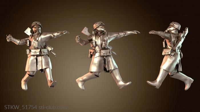 Military Гранатометчики охраняют перемещение метание