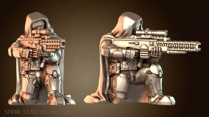 Military Гренадерский снайперский многоствольный патрон с колена