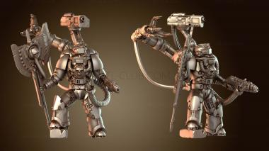 3D модель Боевой инженер первой роты Grim Realms (STL)