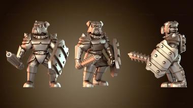 3D модель Сторожевые собаки БУЛЛГРИН Решительный (STL)