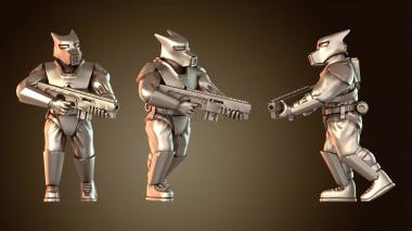 3D модель Сторожевые собаки ФИГУРА Альфа (STL)