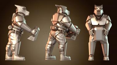 3D модель Сторожевые псы Фигурка башенки OP (STL)