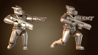3D модель Вариант сторожевых псов с фигуркой башни (STL)