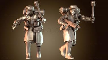 3D модель Лазерный пистолет охранника, движущийся доблестным молотом (STL)
