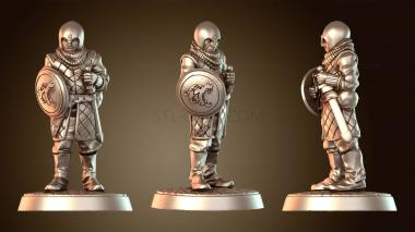 3D модель Гвардейцы Ополчение Меч Щит Только (STL)