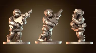3D модель Гвардеец-ветеран (STL)