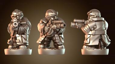 3D модель Стрелок из пистолета (STL)