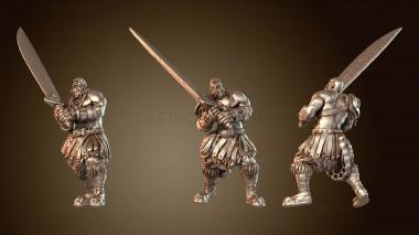 3D модель Полугигант с варварским мечом (STL)