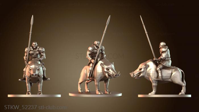 Military Полуорк-варвар-ездовой вепрь