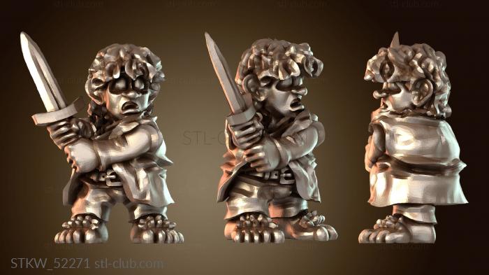 Military Полурослик-мечник