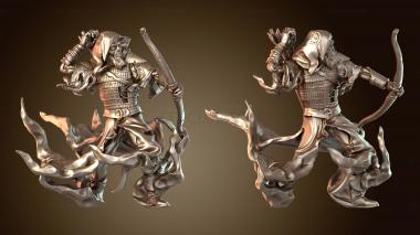 3D модель Призрачный король-лучник, закаленный в боях (STL)