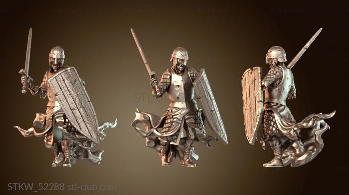 Military Призрачный Король Зала Воин, Владеющий Клинком