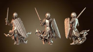 3D модель Призрачный Король Зала Воин, Владеющий Клинком (STL)