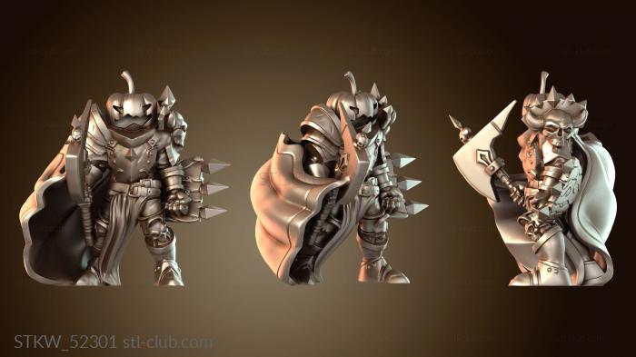 Хэллоуинский воин в доспехах