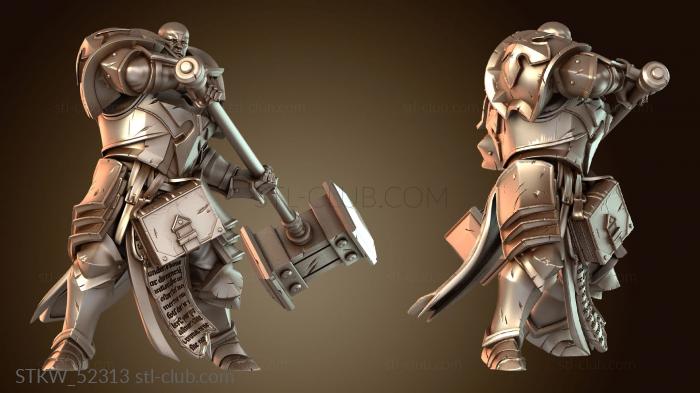 Мощная атака молота