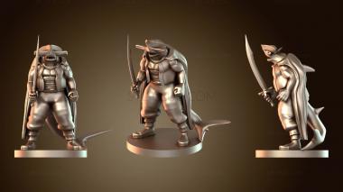 3D модель Пират-молот с ятаганом (STL)