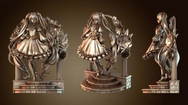 3D модель Хацунэ Мику (STL)