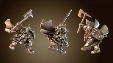 3D модель Тяжелые гномы Гном-защитник (STL)