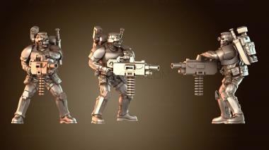 3D модель Тяжелый стрелок спинной пластины Титан (STL)