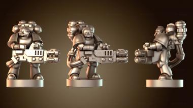 3D модель Тяжелый плавящийся воин (STL)