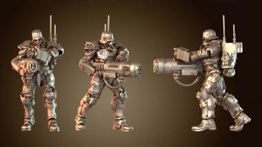 3D модель Тактический шлем для тяжелого оружия (STL)