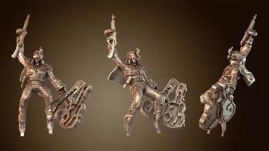 3D модель Король-разбойник, Музыкант, Глашатай (STL)