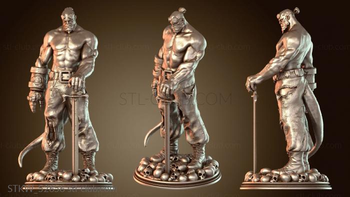 Military Вырезанная форма рогов Хеллбоя