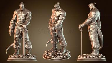 3D модель Вырезанная форма рогов Хеллбоя (STL)