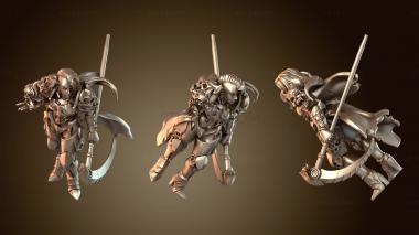 3D модель Герой Герой Некромант Женское Лицо (STL)