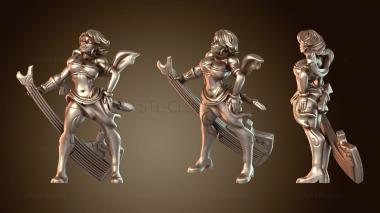 3D модель Герои-женщины-барды (STL)