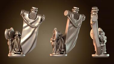 3D модель Знамя, украшенное героями (STL)