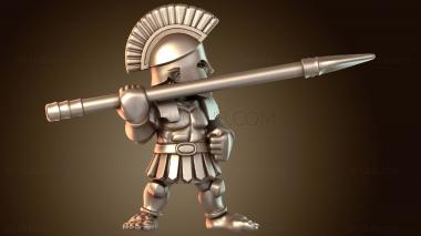 3D модель Воин-гоплит, вооруженный щитом (STL)