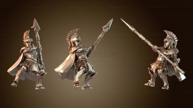 3D модель Гоплиты Светлые Эльфы Копейщики Бесстрашные (STL)