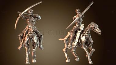 3D модель Конный лучник (STL)