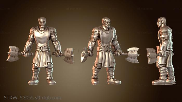 Military Хозяин пса стоит бдительно стоя