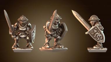 3D модель Домашняя гвардия, измученная в боях (STL)
