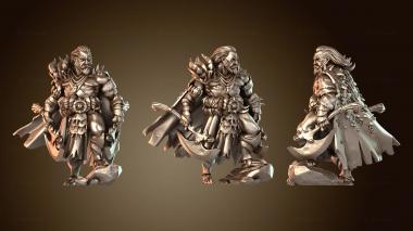 3D модель Человек-мужчина-варвар агрессивный (STL)